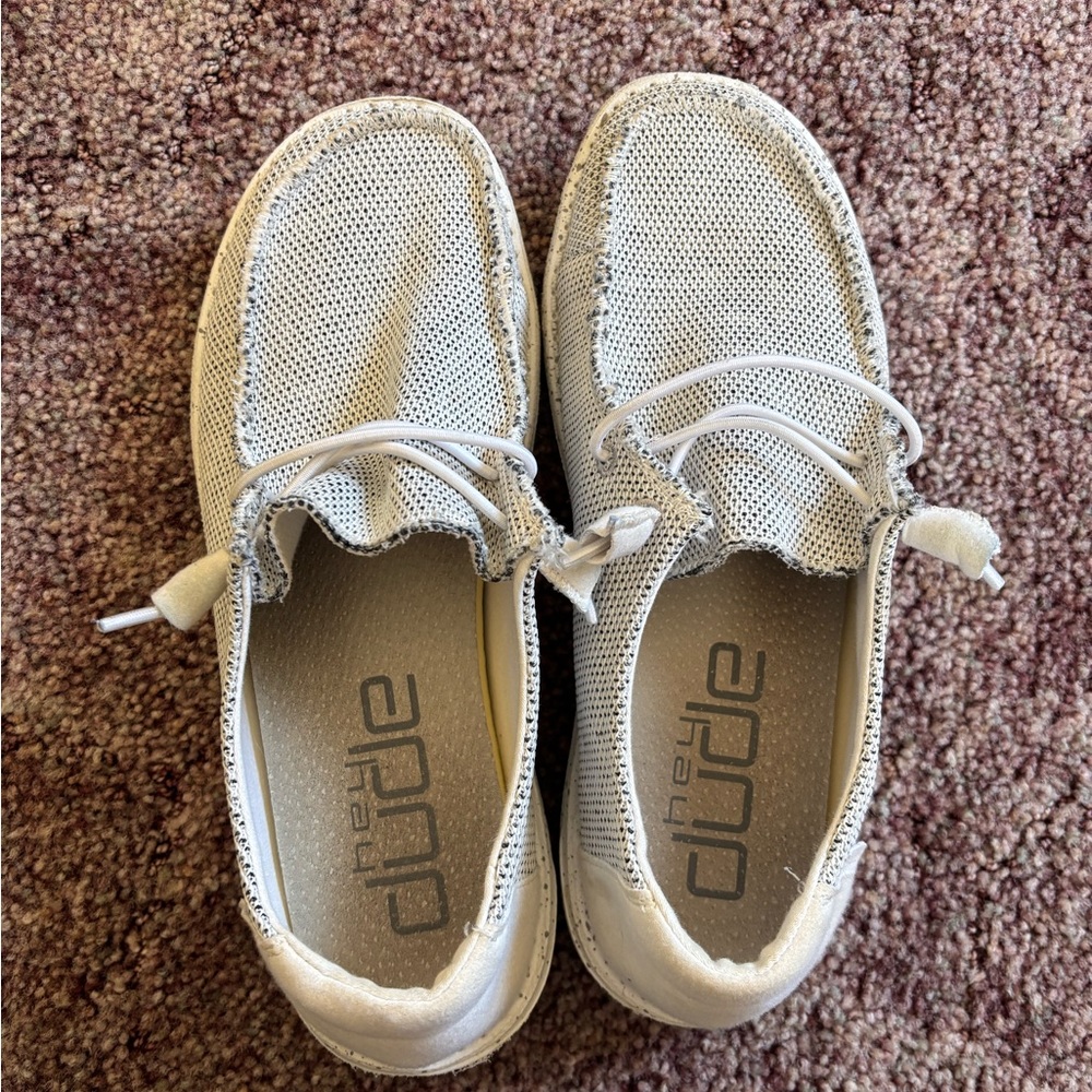 Hey Dude White Casual Shoes